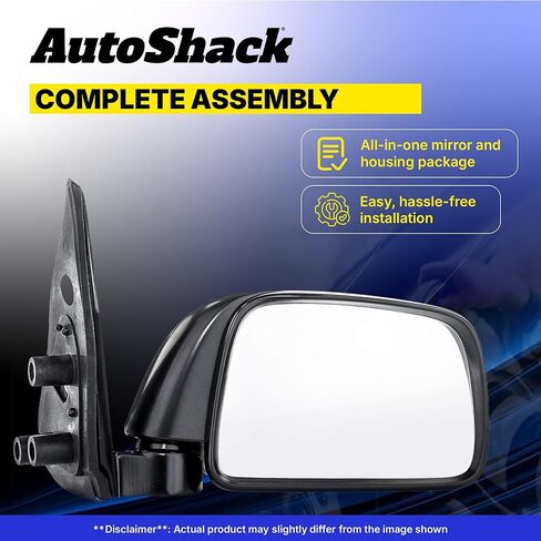 سائق سائق Autoshack Power Mirror Power Black Plack Support Disted Fileding Placension for 2017-2018 Ford F-250 Super Duty F-350 Super Duty 6.2L 6.7L V8 4WD RWD KAP8217BESHBTL in Saudi Arabia