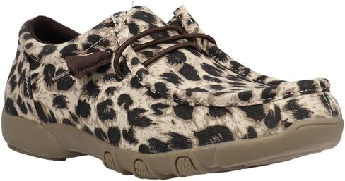 Roper Womens Chillin Leopard Moc Toe Slip على شقق غير رسمية - بيج in Saudi Arabia