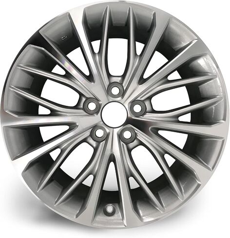 New 18x8 18" Single Wheel for 2018–2021 Toyota Camry | OEM Design Replacement Rim | Machined Silver | Front or Rear Factory-Style Car Wheel | Direct Fit - OE Stock Specs | 75221 75221A in Saudi Arabia