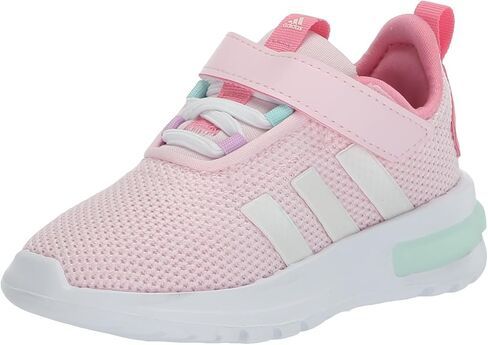 adidas Racer Tr23 legacy Sneaker, Black/White/Solar Red, 11.5 US Unisex little kid in Saudi Arabia