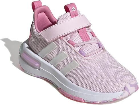 adidas Racer Tr23 legacy Sneaker, Black/White/Solar Red, 11.5 US Unisex little kid in Saudi Arabia