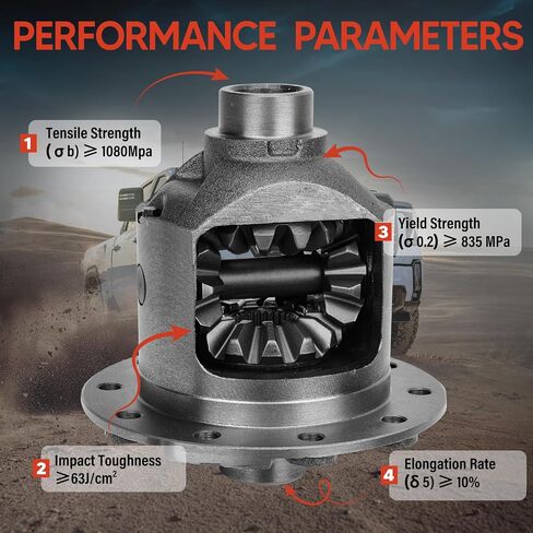 40048044 تفاضلي مفتوح الحامل محملة الحاملة ملائمة لـ GMC Chevy 8.5 "8.6" 30 Spline 10 Bolt Silverado Sierra Limited Slip مع تحمل ، استبدل OE 40048044 و 19244836 in Kuwait