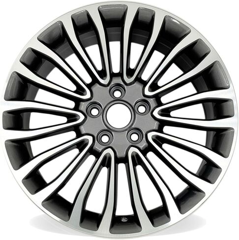 New 18x8 Inch Machined Charcoal Wheel for 2017-2018 Ford Fusion | OEM Design Replacement Rim | Front or Rear Single Super Duty Rim | Direct Fit - OE Stock Specs | 10121 in Saudi Arabia