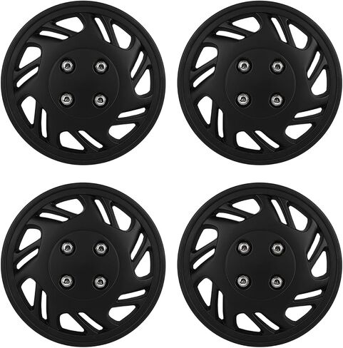 ECCPP 4PCS Premium 14 "RIM RIM COVER HUBCAPS خالية من التآكل ومتين-درجة الحرارة الكاملة والمقاومة للأثر-استبدال OEM in Kuwait