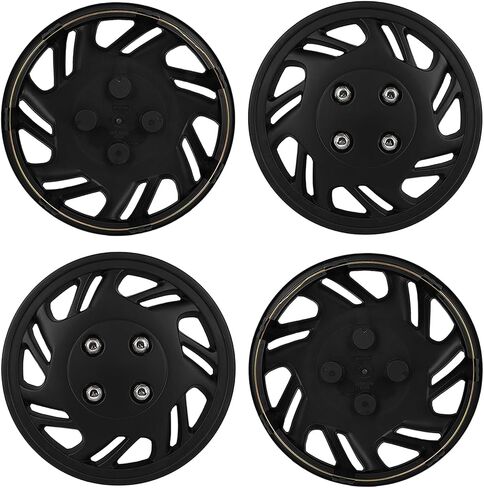 ECCPP 4PCS Premium 14 "RIM RIM COVER HUBCAPS خالية من التآكل ومتين-درجة الحرارة الكاملة والمقاومة للأثر-استبدال OEM in Kuwait