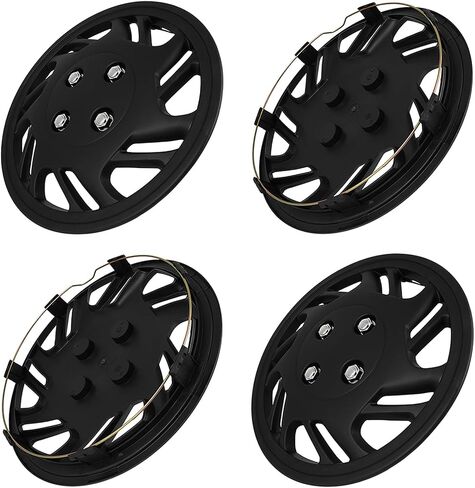ECCPP 4PCS Premium 14 "RIM RIM COVER HUBCAPS خالية من التآكل ومتين-درجة الحرارة الكاملة والمقاومة للأثر-استبدال OEM in Kuwait