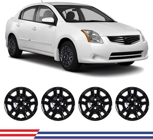 NIXON OFFROAD 16 inch hubcaps Set of 4 for Nissan Sentra 2007 2008 2009 2010 2011 2012, Bolt-On Sliver Steel Wheels PP Material(Sliver Lacquer) in Saudi Arabia