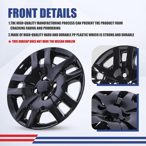 NIXON OFFROAD 16 inch hubcaps Set of 4 for Nissan Sentra 2007 2008 2009 2010 2011 2012, Bolt-On Sliver Steel Wheels PP Material(Sliver Lacquer) in Saudi Arabia