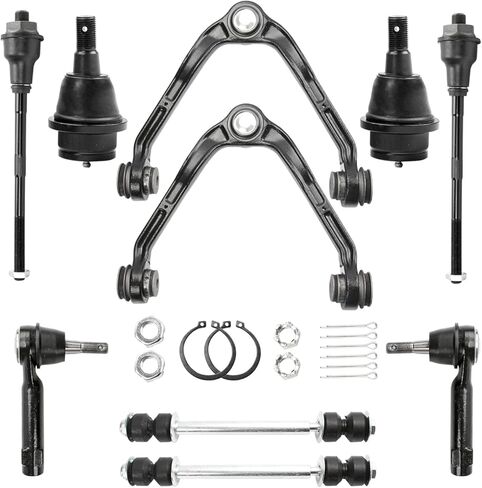 Motorman 10pcs Front Suspension Kit (2) K80942+(2) K6541+(2) K8987(interchange#K80631)+(2) ES3488+(2) ES3493 Upper Control Arm,Lower Ball Joint,Sway Bar Link,Inner&Outer Tie Rod End in Kuwait