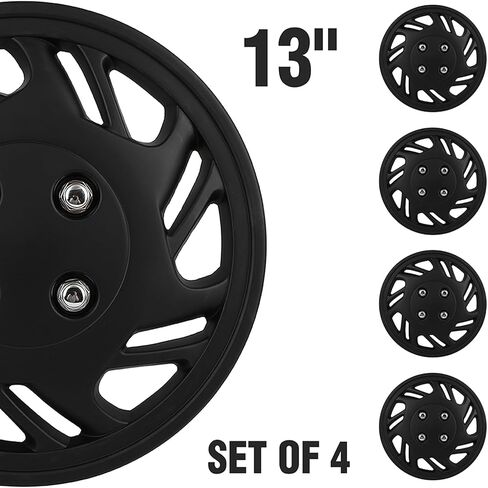 ECCPP 4PCS Premium 14 "RIM RIM COVER HUBCAPS خالية من التآكل ومتين-درجة الحرارة الكاملة والمقاومة للأثر-استبدال OEM in Kuwait