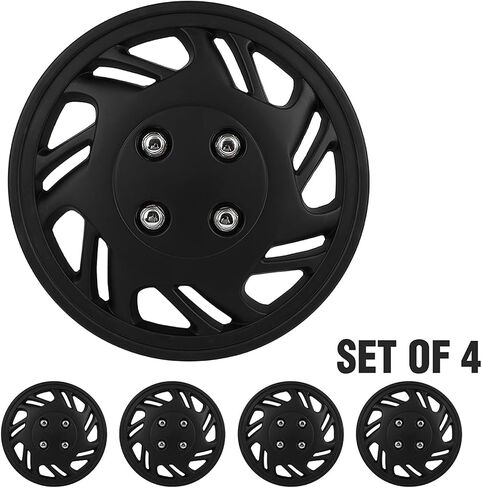 ECCPP 4PCS Premium 14 "RIM RIM COVER HUBCAPS خالية من التآكل ومتين-درجة الحرارة الكاملة والمقاومة للأثر-استبدال OEM in Kuwait