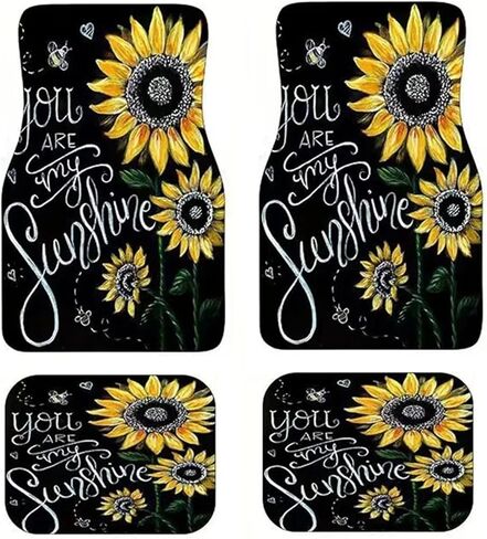 Car Mats Universal Bohemian Car Mats Carpet 4 Pieces Dirty Resist Front and Rear Mats Set Car Accessories(Style B -1Set) in Saudi Arabia