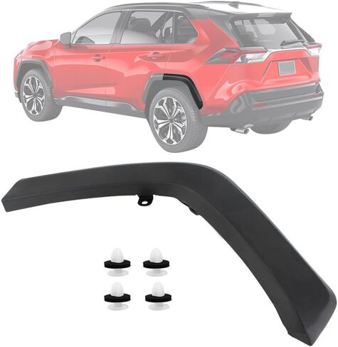 COOL STAR Rear Left Driver Side Fender Flares Molding Trim Compatible with Toyota Rav4 2019-2021 Replaces 75606-0R090 7560642150 in Saudi Arabia