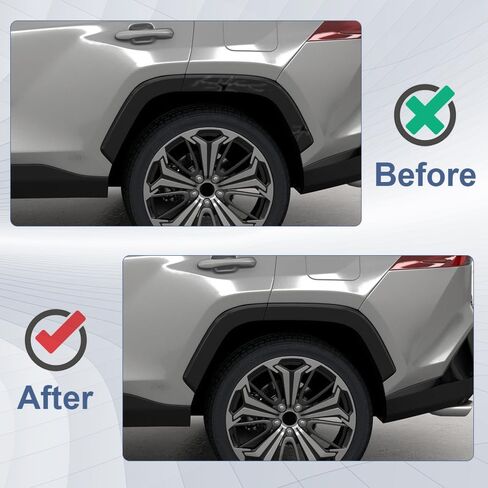 COOL STAR Rear Left Driver Side Fender Flares Molding Trim Compatible with Toyota Rav4 2019-2021 Replaces 75606-0R090 7560642150 in Saudi Arabia