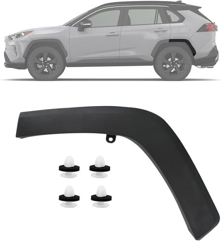 COOL STAR Rear Left Driver Side Fender Flares Molding Trim Compatible with Toyota Rav4 2019-2021 Replaces 75606-0R090 7560642150 in Saudi Arabia