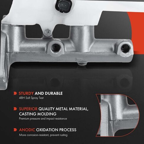 A-Premium Brake Master Cylinder مع خزان وقبعة متوافقة مع مركبات Acura و Honda-TSX 2009-2014 ، أكورد 2008-2012 ، التجويف: 13/16 بوصة in Saudi Arabia