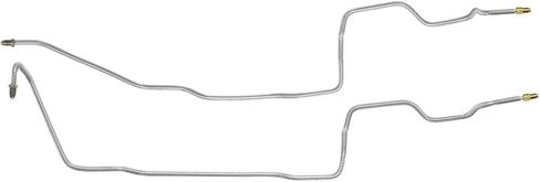 Inline Tube Compatible with 1998-02 Dodge Dakota, 2 & 4WD, Rear Drum, Rear Axle Brake Lines 2pc, OE Steel in Saudi Arabia