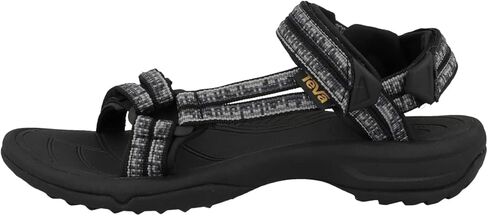 Teva Womens terra fi lite صندل المشي قابل للتعديل - أسود/رمادي - 6 لنا in Kuwait