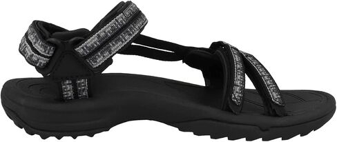 Teva Womens terra fi lite صندل المشي قابل للتعديل - أسود/رمادي - 6 لنا in Kuwait