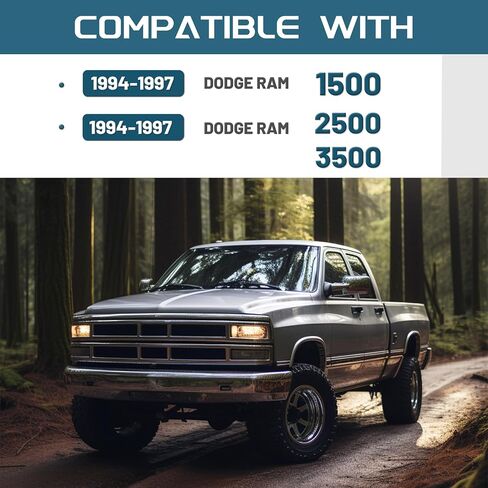 غطاء لوحة معلومات Kuafu متوافق مع 1994-1997 Dodge Ram 1500 2500 3500 غطاء دخول داخلي دائم أسود in Saudi Arabia