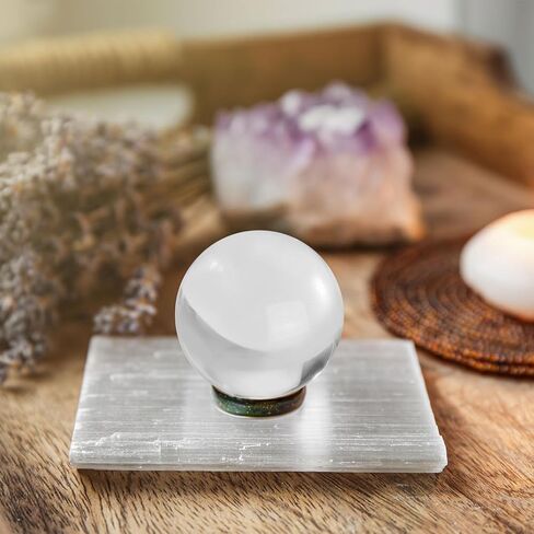 UXCELL 50MM/2 "كرة كريستال الكرة زجاجية صلبة مزخرفة الكرة الكريستالية زخرفة لفنغ شوي ثروة سرد نافورة الطاولة ، بحيرة الأزرق in Kuwait