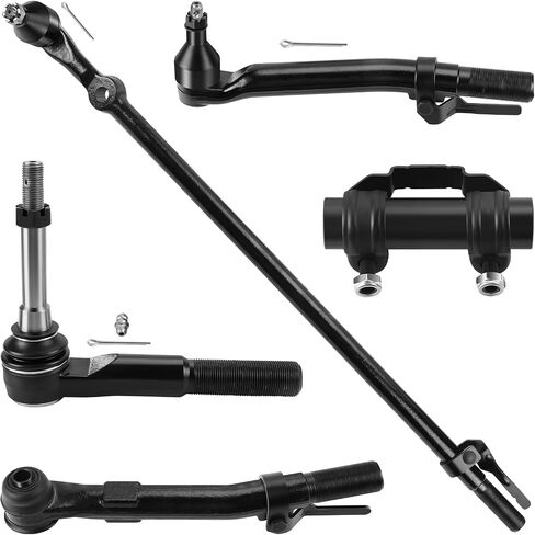 LCWRGS Front Tie Rod Ands Kit for 2005-2016 Ford F-250 F-350 Super Duty 4WD 4x4 ، TIE TIX ROD OFTER AND ALD SLEEVE RINC و PITMAN ARM SPENENSION KIT -5PCS in Kuwait