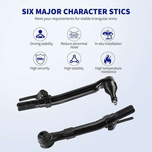 LCWRGS Front Tie Rod Ands Kit for 2005-2016 Ford F-250 F-350 Super Duty 4WD 4x4 ، TIE TIX ROD OFTER AND ALD SLEEVE RINC و PITMAN ARM SPENENSION KIT -5PCS in Kuwait