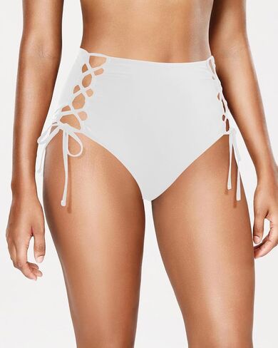 HYTENSUN Women's High Waisted Bikini Bottom Tummy Control Tie Side Swim Bottoms Bathing Suits Swimsuit Bottoms in Saudi Arabia