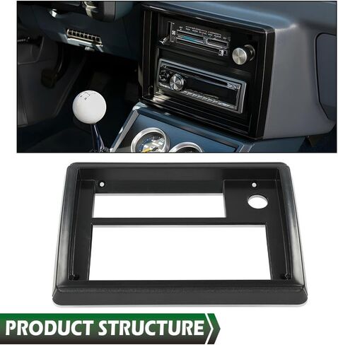 LQI Radio Face Plate Dashboard, Compatible with El Camino Monte Carlo SS 1981-1988, Black in Saudi Arabia