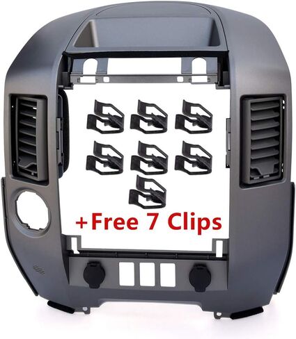 VRracing Instrument Panel Bezel Cover Lid Dash Audio A/C, Compatible with Nissan Titan SE XE/Armada SE 2004-2006, 682578S800, 68257-8S800 in Saudi Arabia