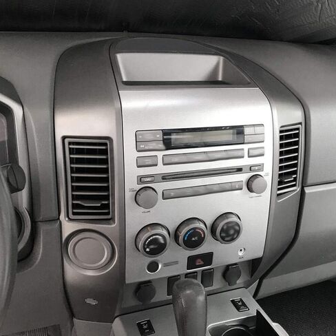 VRracing Instrument Panel Bezel Cover Lid Dash Audio A/C, Compatible with Nissan Titan SE XE/Armada SE 2004-2006, 682578S800, 68257-8S800 in Saudi Arabia