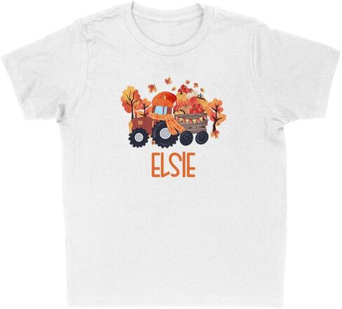 Fall Tractor Elsie Kids T-Shirt Youth in Saudi Arabia
