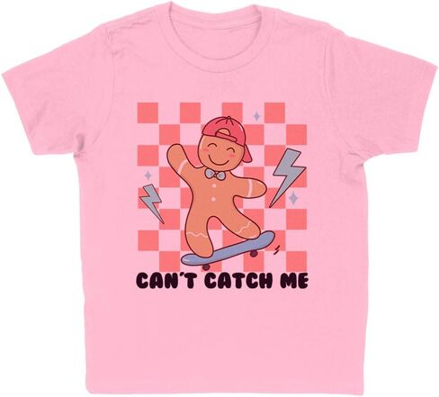 Can't Catch Me Gingerbread Man Kids T-Shirt Youth in Saudi Arabia