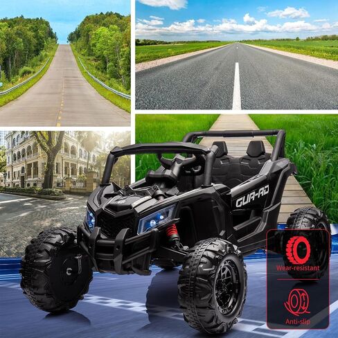 24V Kids Ride-On Utv Car – Battery-Powered Electric Vehicle with Remote Control, Spring Suspension, 200W Motor, Metal Frame, USB, Music, and Led Lights, Perfect Ride-On Toy for Children(Rose) in Saudi Arabia