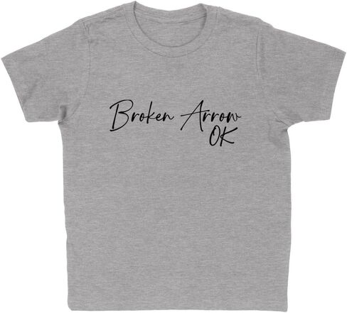 Script Broken Arrow Oklahoma Kids T-Shirt Youth in Saudi Arabia