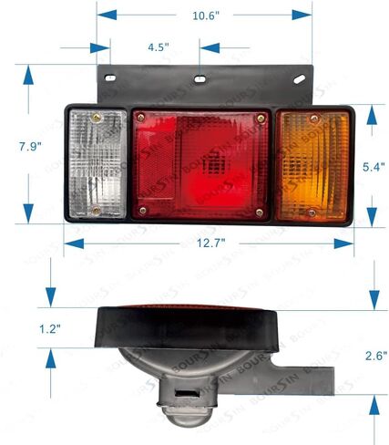 ضوء الذيل Boursin لـ ISUZU ELF NPR NPR-HD NRR NQR NPS NKR NHR FSR FTR FRR TRACK LAMP in Saudi Arabia