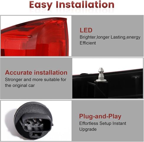 Tail Lights Assembly Compatible with 2016-2023 Tacoma Red, Rear Light Taillights Replacement # 8156004170 TO2800197 8155004170 TO2801197 in Saudi Arabia