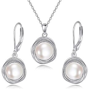Poplyke 925 Sterling Silver Water Water Jewelry Pearl Meter in Kuwait