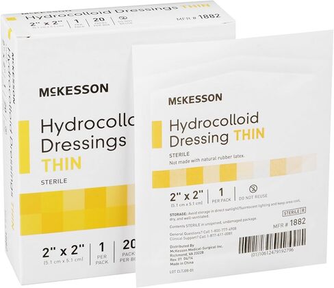 McKesson Hydrocolloid Dressing, Sterile, Thin, 6 in x 6 in, 10 Count, 1 Pack in Saudi Arabia