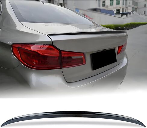 Rear Trunk Spoiler Wing Fit for BMW 5 Series 530i/ 530e/ 540i/ M550i G30 Sedan 2017-2023 Gloss Black Decklid Lip Exterior Accessories in Saudi Arabia