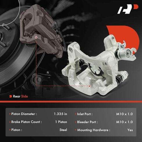 A-Premium Disc Brake Caliper Assembly with Bracket Compatible with Nissan Maxima 1995-2000 & Infiniti I30 1996-2000 - Rear Driver and Passenger Side in Saudi Arabia