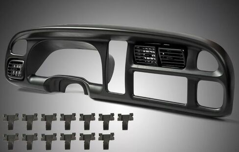 ملاءمة لعام 1998 1999 2000 2001 2002 ل Dodge RAM 1500 2500 3500 Pickup Black Dashboard Bezel W/ Vents 5GK51DX9AA in Saudi Arabia