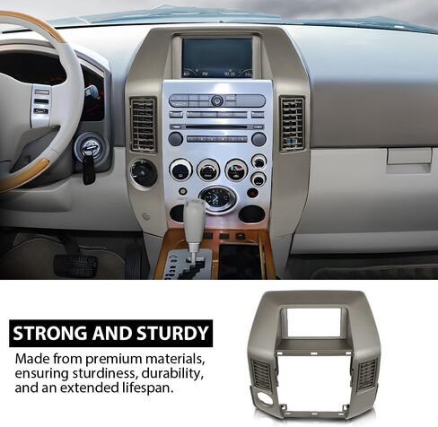Front Center Dash Radio Vent Bezel Trim Compatible with Infiniti QX56 2004 2005 2006 2007, Dashboard Cover, Gray in Saudi Arabia