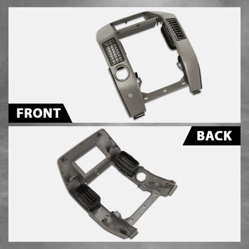 Front Center Dash Radio Vent Bezel Trim Compatible with Infiniti QX56 2004 2005 2006 2007, Dashboard Cover, Gray in Saudi Arabia