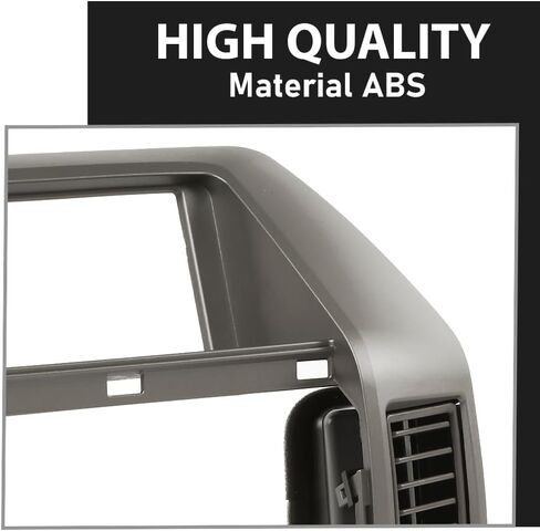 Front Center Dash Radio Vent Bezel Trim Compatible with Infiniti QX56 2004 2005 2006 2007, Dashboard Cover, Gray in Saudi Arabia