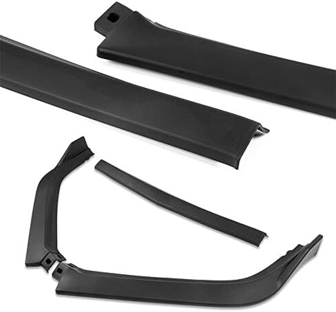 9pcs Combo Front Bumper Body Kit Lip + Side Skirt Extensions Diffuser Compatible with 2013-2015 Honda Accord Sedan 2014 (Painted White) in Kuwait