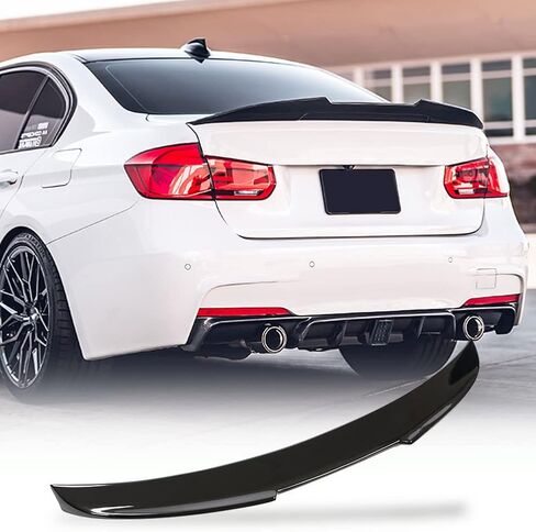 MCARCAR KIT Real Carbon Fiber Trunk Spoiler for BMW 3 Series F30 2013-2018&F80 M3 2014-2018 328i 335i 320i 330i 340i 316i 318i Rear Boot Lid Highkick Spoiler Wing Lip (Carbon Fiber) in Saudi Arabia