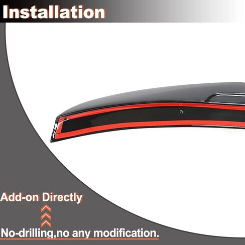 MCARCAR KIT Real Carbon Fiber Trunk Spoiler for BMW 3 Series F30 2013-2018&F80 M3 2014-2018 328i 335i 320i 330i 340i 316i 318i Rear Boot Lid Highkick Spoiler Wing Lip (Carbon Fiber) in Saudi Arabia