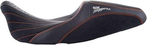 Advanblack Touring Seat "Sik Baggers" Custom Stitching Pillion Rider and Passenger Seat Fit for 2009-2023 Harley Touring Road Glide/Street Glide (Black Stitching) in Saudi Arabia