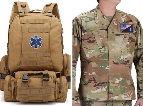 2-Pack Afghanistan Special Forces Commando Flag Embroidered Military Patches Badges with Hook and Loop Fastener Backing for Hats Clothes Backpack in Kuwait